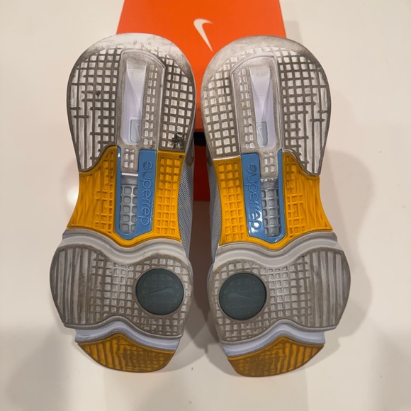 Nike Air Zoom Superrep 3 Amp Sneakers White Blue Yellow. Women’s size 9.5 - Picture 5 of 7